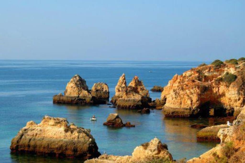 Apartamento Encantador A 100M Da Praia Carvoeiro  Bagian luar foto