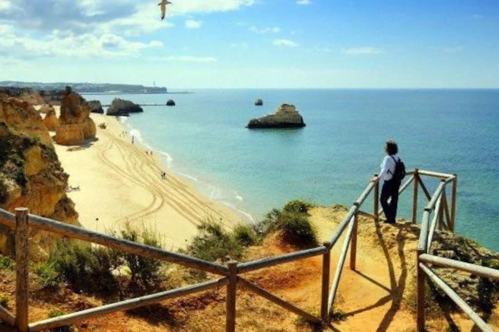 Apartamento Encantador A 100M Da Praia Carvoeiro  Bagian luar foto
