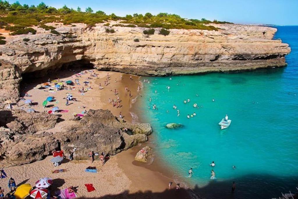 Apartamento Encantador A 100M Da Praia Carvoeiro  Bagian luar foto