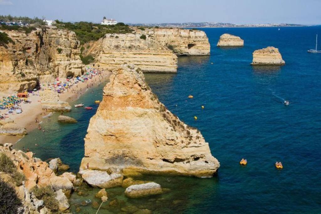 Apartamento Encantador A 100M Da Praia Carvoeiro  Bagian luar foto